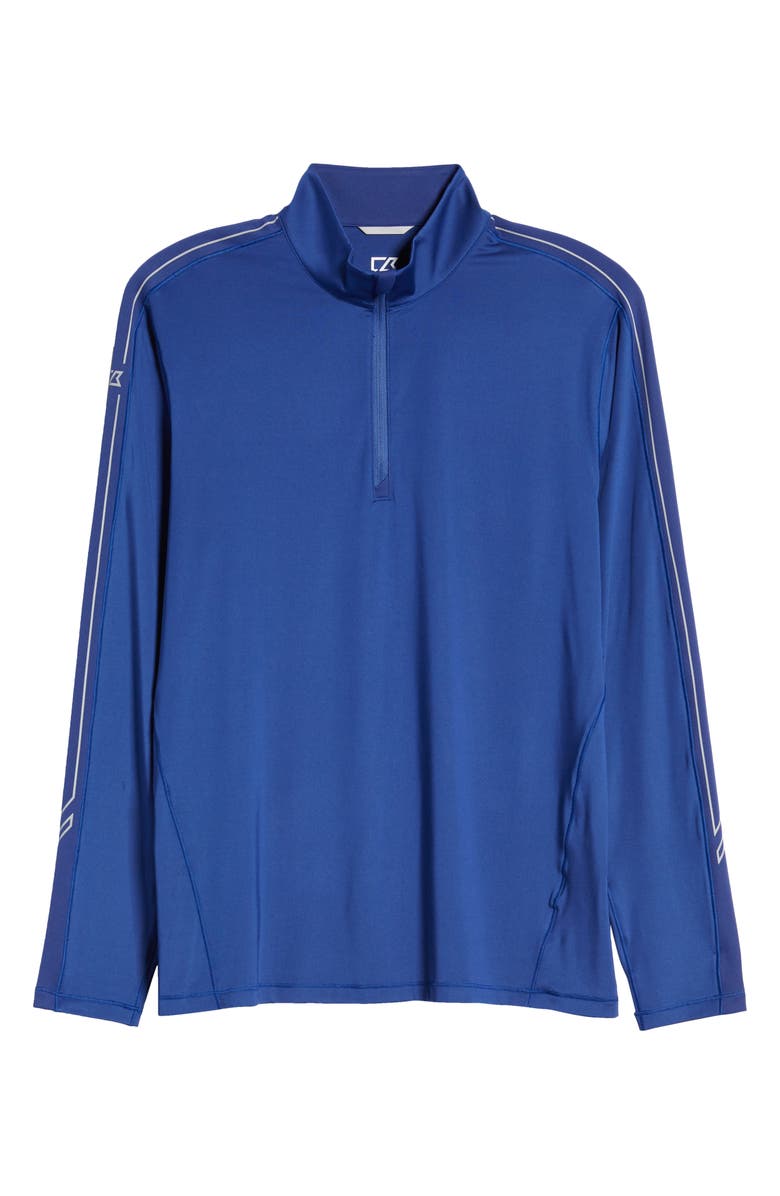 Cutter & Buck Pennant Classic Fit Half Zip Pullover, Alternate, color, Tour Blue