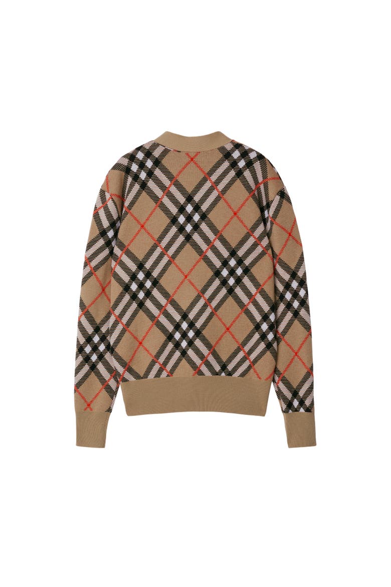 Check Wool Mohair Blend Cardigan, Alternate, color, Sand beige