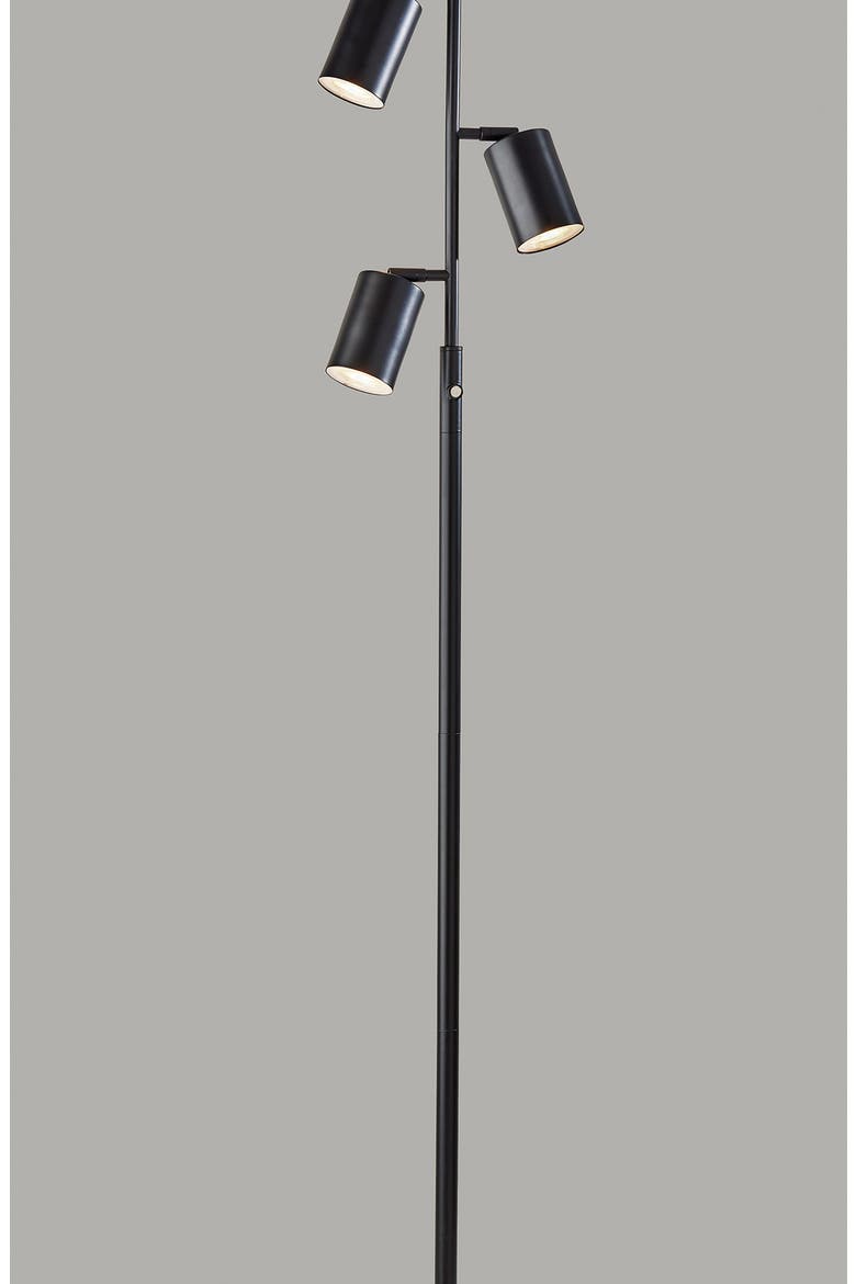 Rutherford LED Tree Floor Lamp, Alternate, color, BLACK
