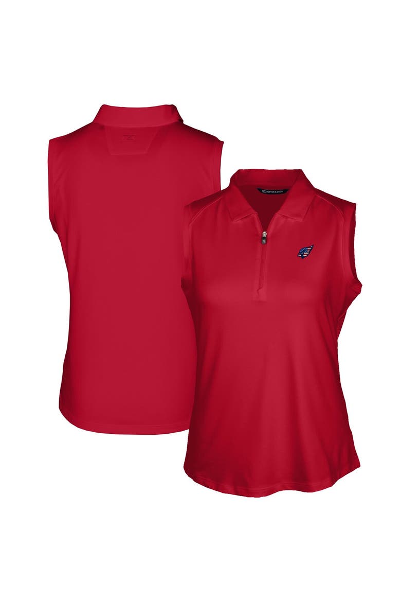 Women's Cutter & Buck Cardinal Arizona Cardinals Forge DryTec Stretch Sleeveless Polo, Main, color, Cardinal