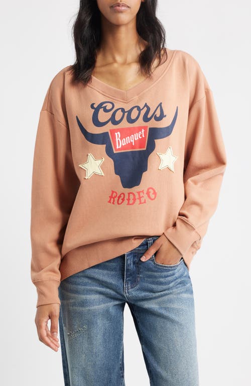 Golden Hour Coors® Rodeo Appliqué Graphic Sweatshirt In Gold