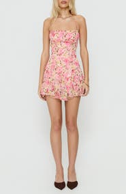 Princess Polly Delamere Floral Halter Minidress