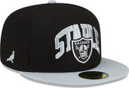 New Era x Staple Men's New Era Black/Gray Las Vegas Raiders NFL x Staple Collection 59FIFTY Fitted Hat