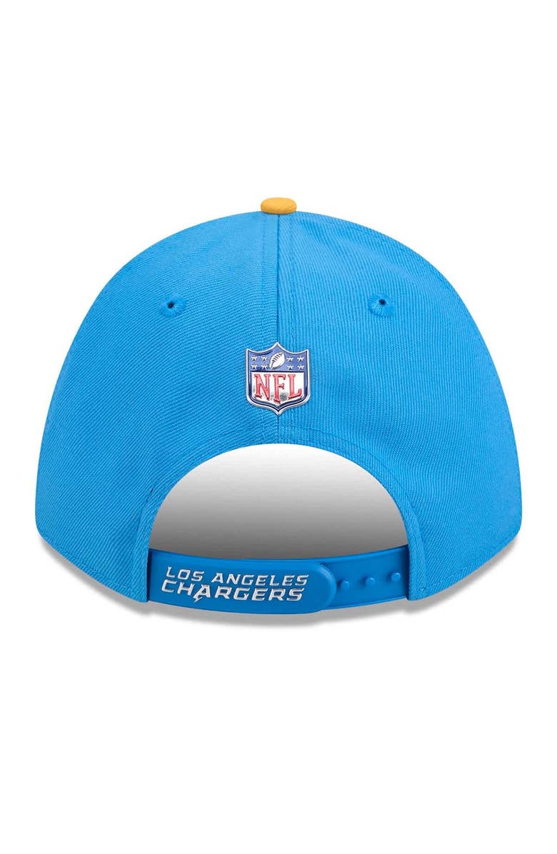 New Era Men's New Era  Powder Blue/Gold Los Angeles Chargers 2026 NFL Draft 9FORTY M-Crown Adjustable Hat, Alternate, color, Powder Blue