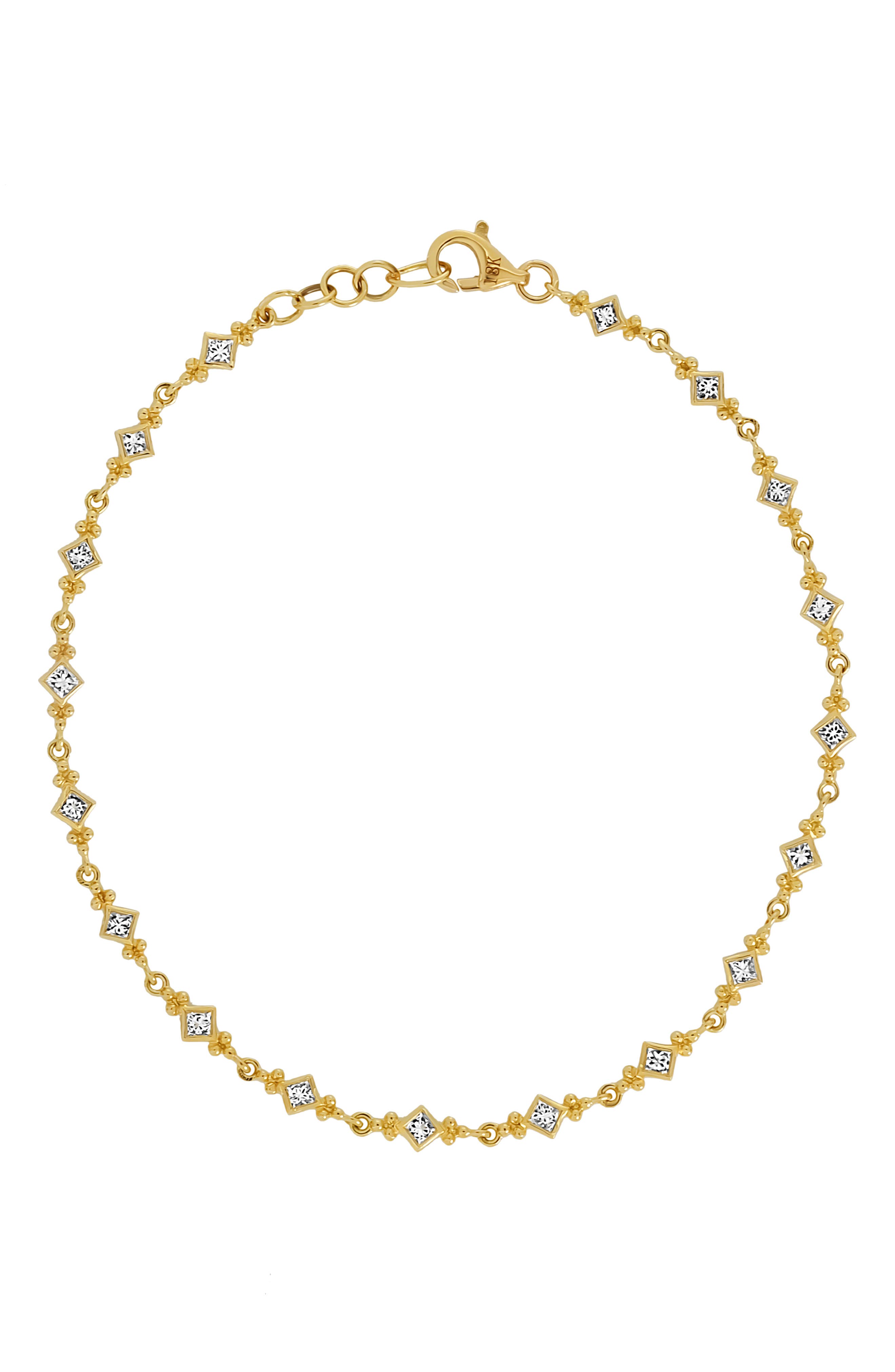 18k Gold Diamond Tennis Bracelet