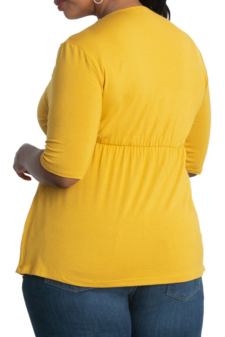Caycee Twist Top, Alternate, color, MARIGOLD