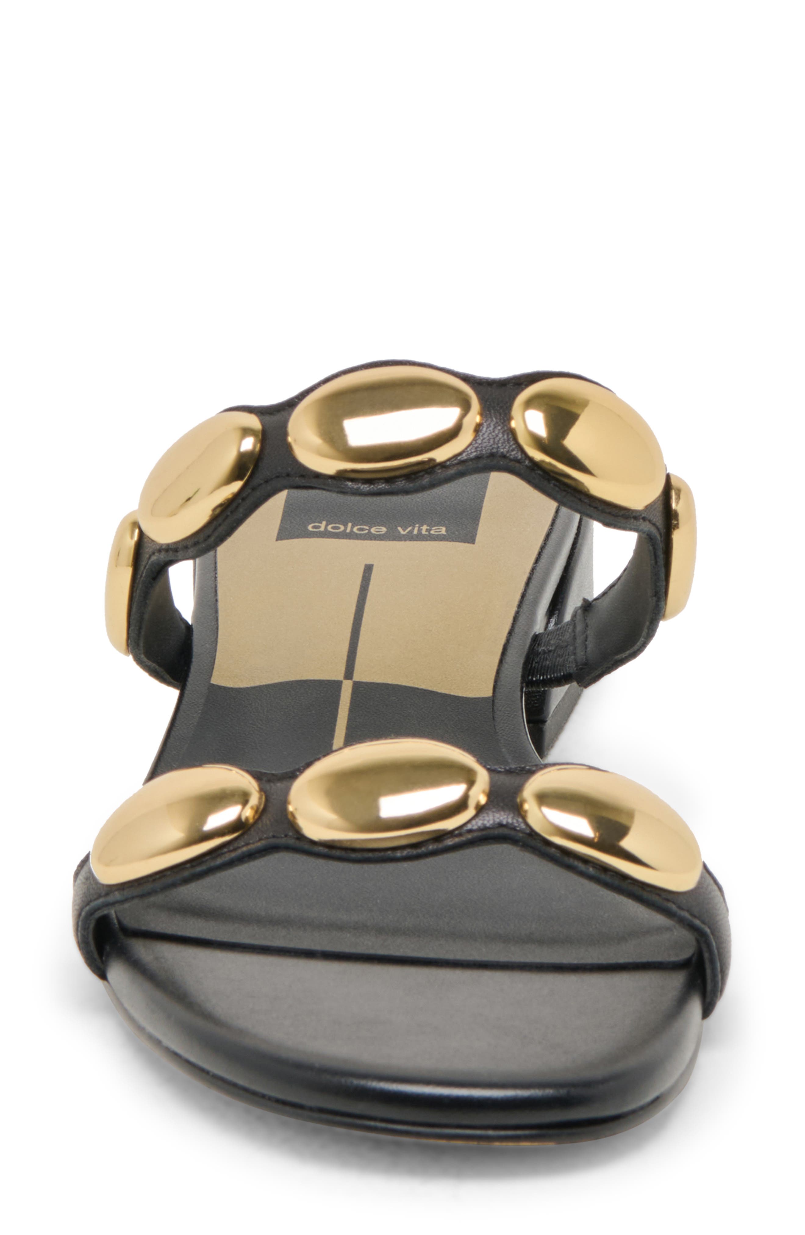 Dolce Vita Fresco Slide Sandal, Alternate, color, Black Leather