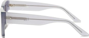 Cuffed 53mm Square Sunglasses