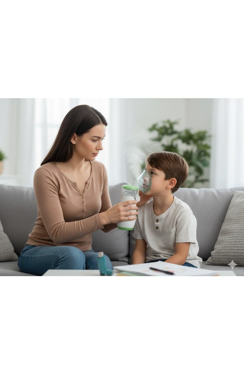 PURSONIC Mesh Nebulizer with Baby Nasal Aspirator - Complete Breathing & Relief Kit, Alternate, color, White