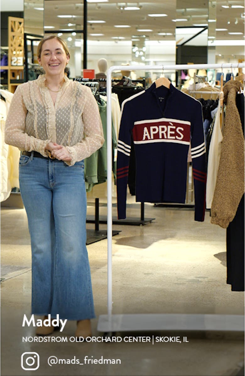 Kate Quarter Zip Rib Sweater, sales video thumbnail