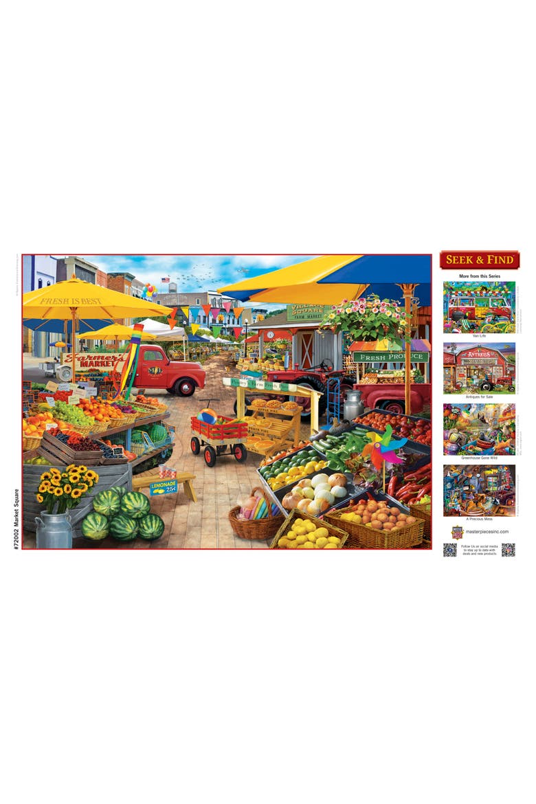Market Square 1000 Piece Jigsaw Puzzle, Alternate, color, Multicolor