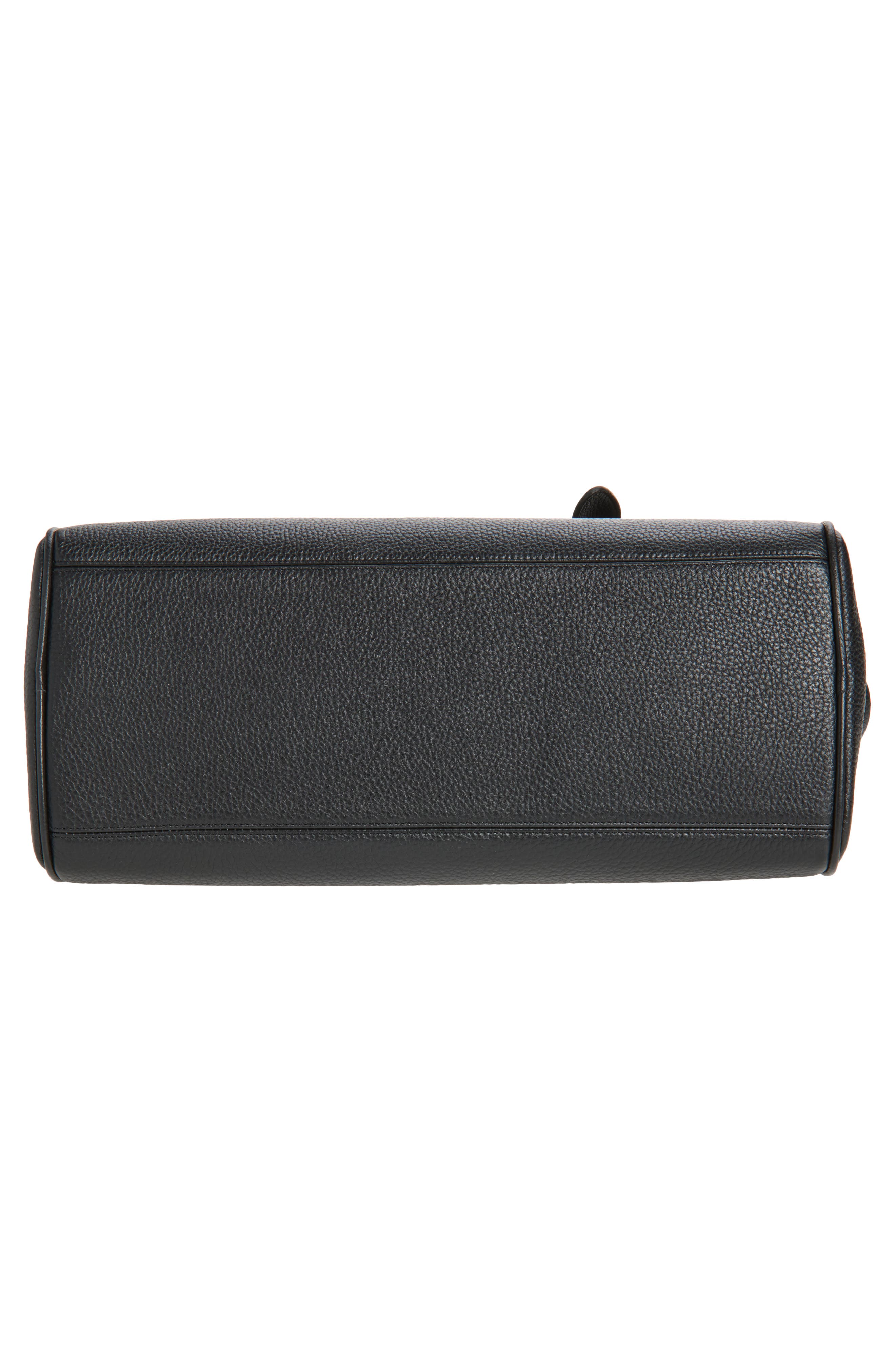 Jacquemus Le Turismo Leather Shopper Bag, Alternate, color, Black