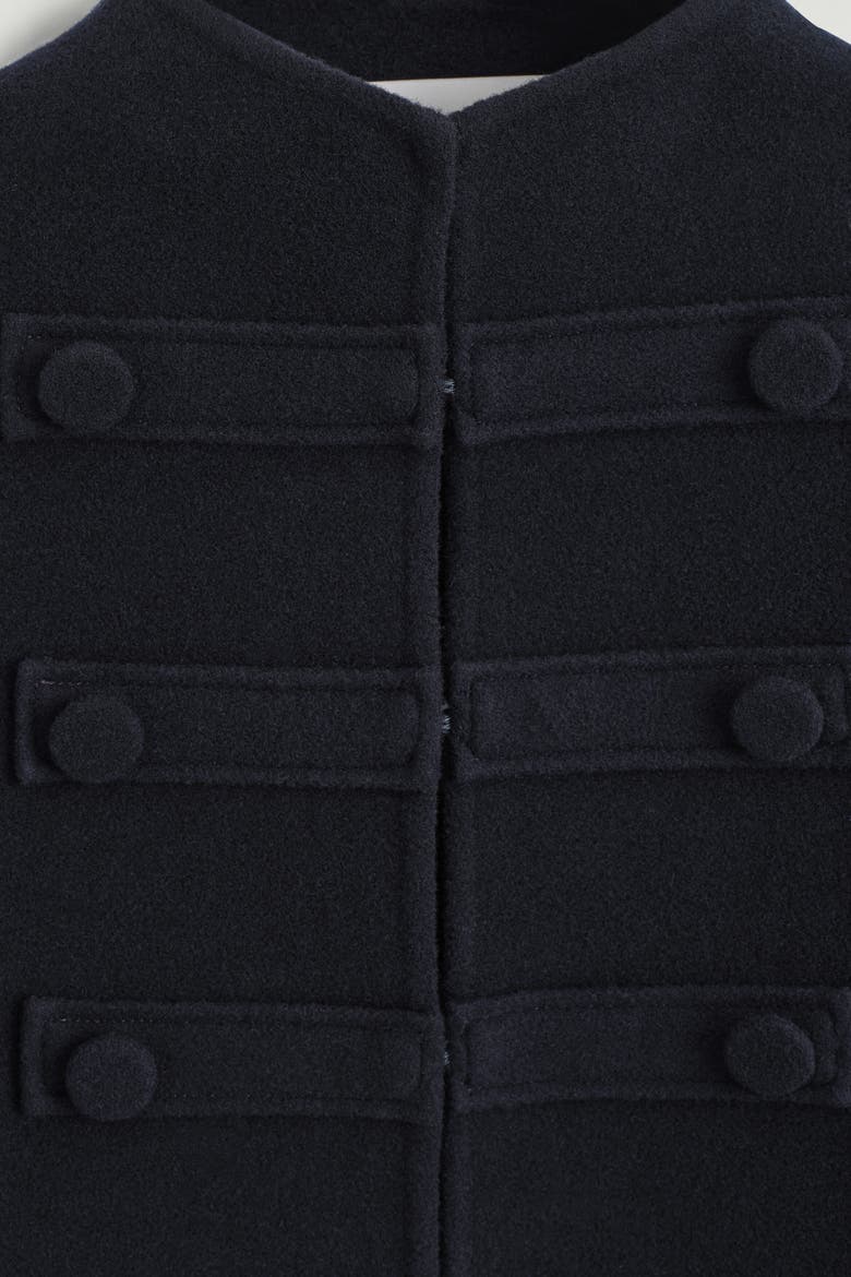 Double-faced Wool Uniform Jacket, Alternate, color, NAVY