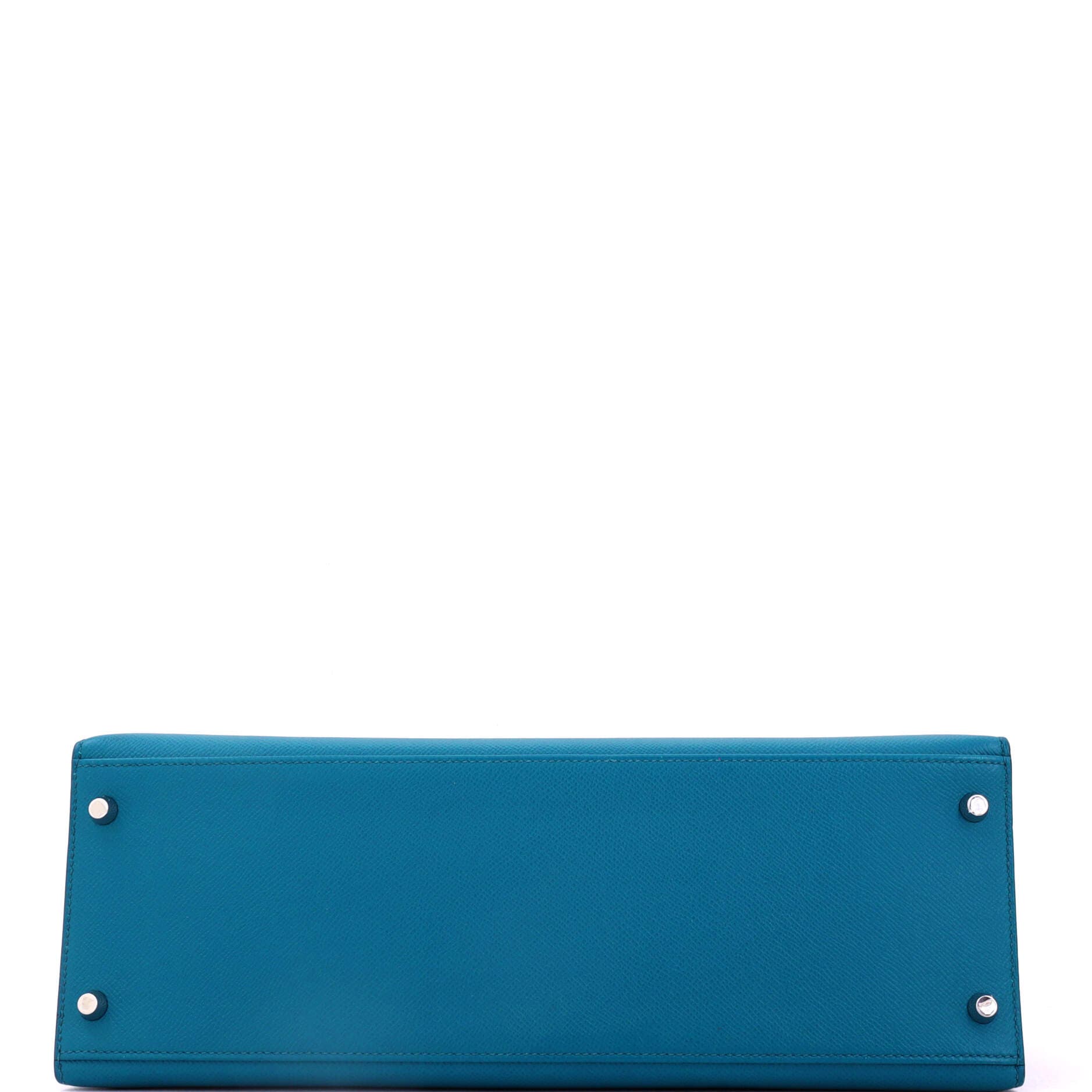 Pre-Owned Hermes Kelly Handbag Blue Epsom with Palladium Hardware 35, Alternate, color, Bleu Izmir