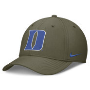 Nike Men's Nike Olive Duke Blue Devils Primetime SwooshFlex Dri-FIT Hat