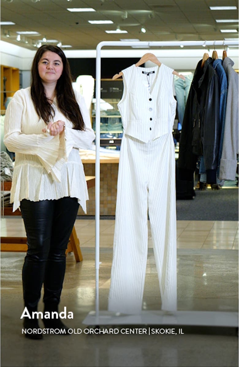 Vest Wide Leg Jumpsuit, sales video thumbnail