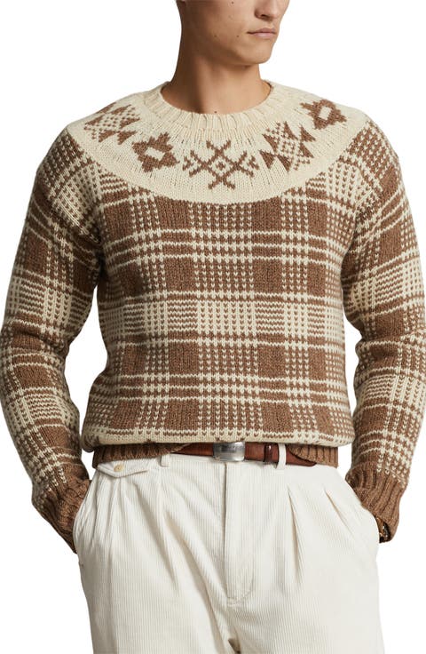 Fair Isle Wool & Linen Blend Sweater