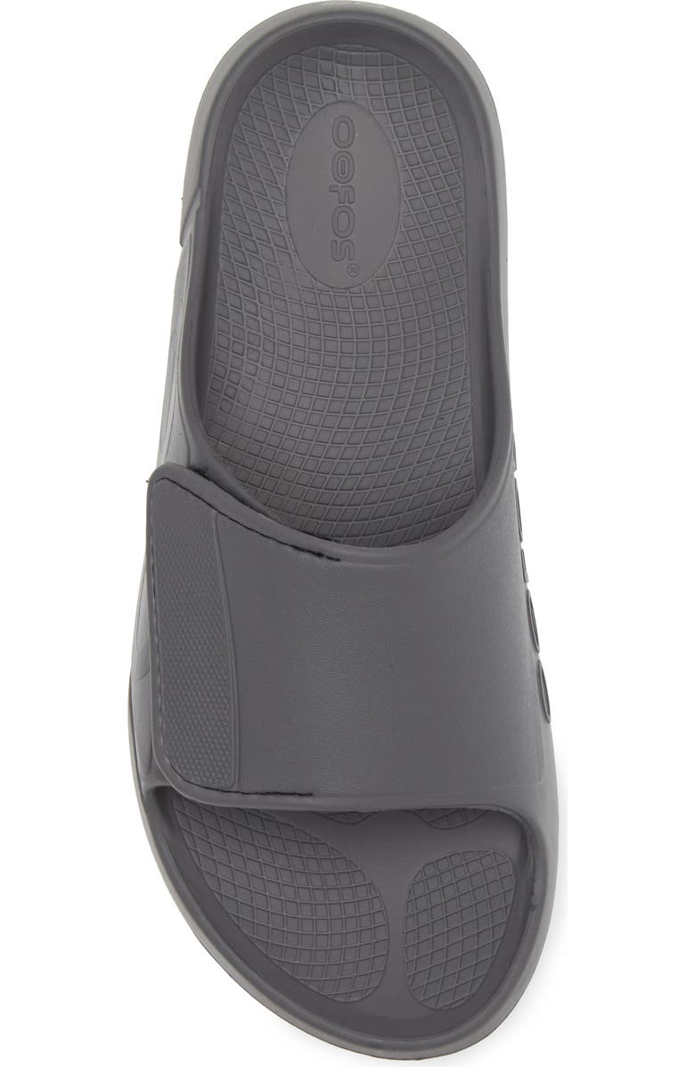 Oofos OOahh Sport Flex Slide Sandal, Alternate, color, Slate