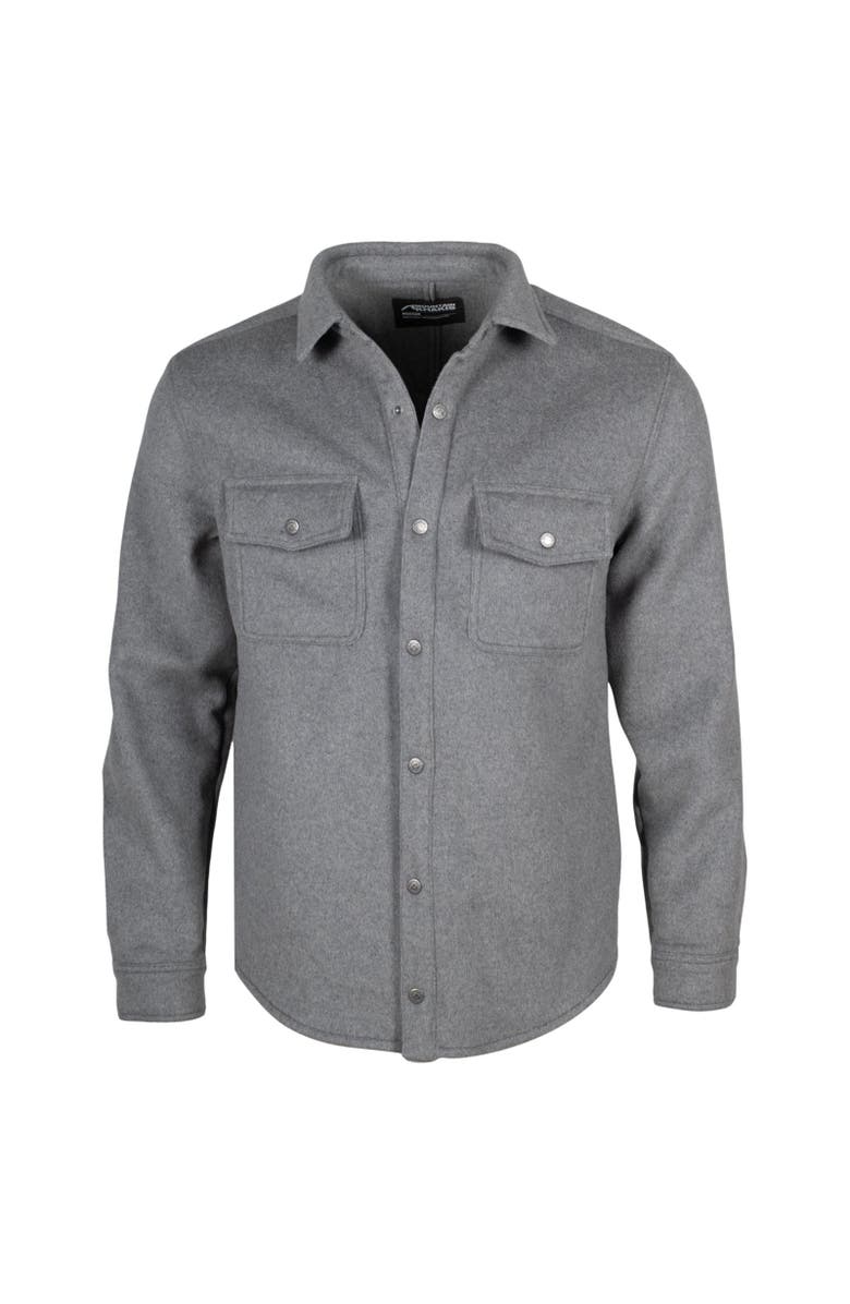 Mountain Khakis Dover Wool Shirtjac, Main, color, Heather Grey