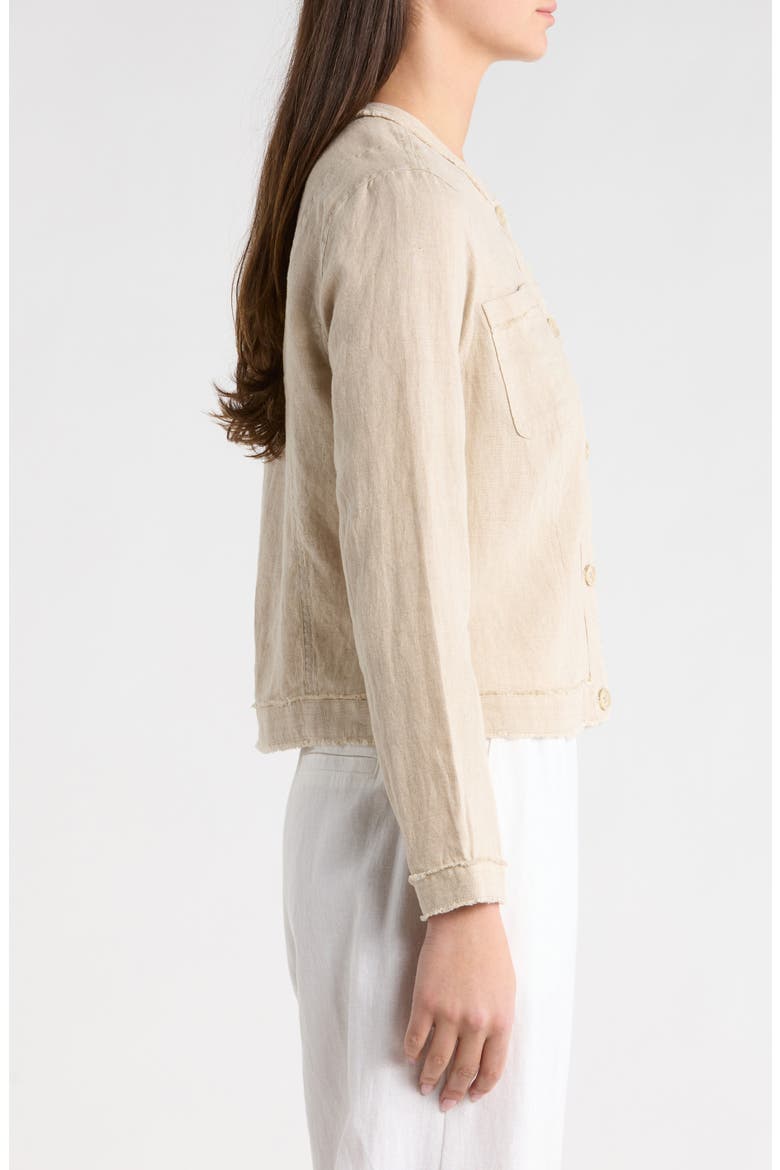Two Palms Patch Pocket Linen Jacket, Alternate, color, NATURAL