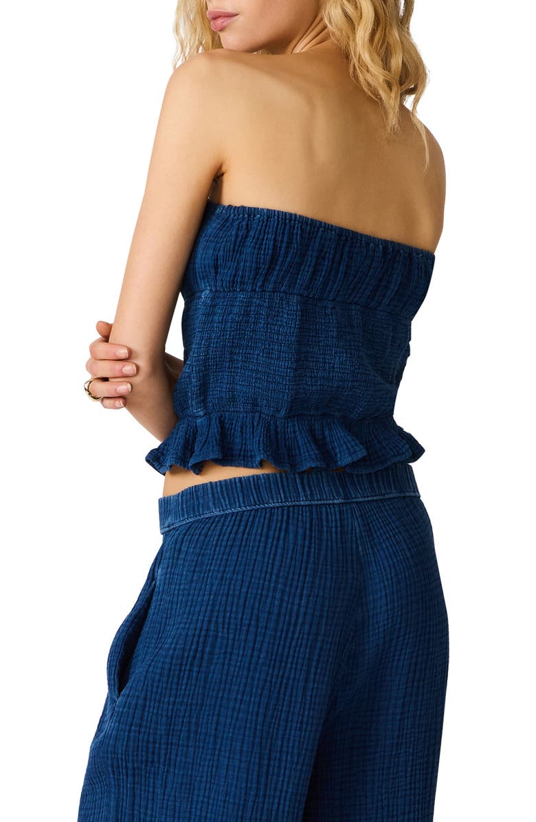Steve Madden Harbor Strapless Top, Alternate, color, Soft Indigo