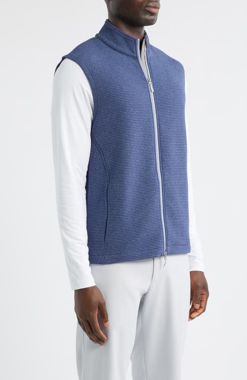 Johnnie-o Reggie Performance Zip-up Vest In Blue