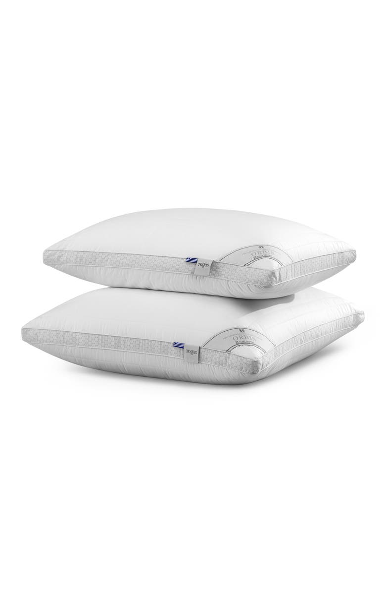 Togas Orbis siliconized 3D microfiber pillow, Alternate, color, White