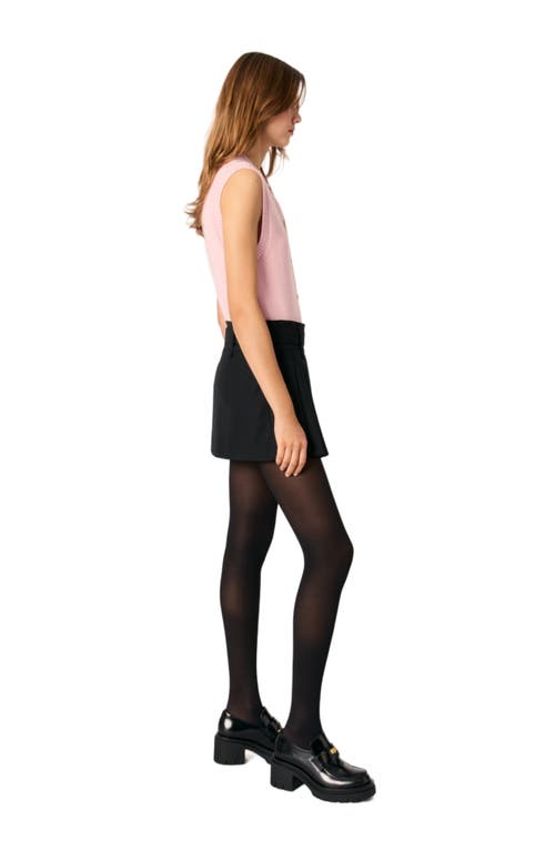 Maje Sleeveless Wool Cardigan In Pink