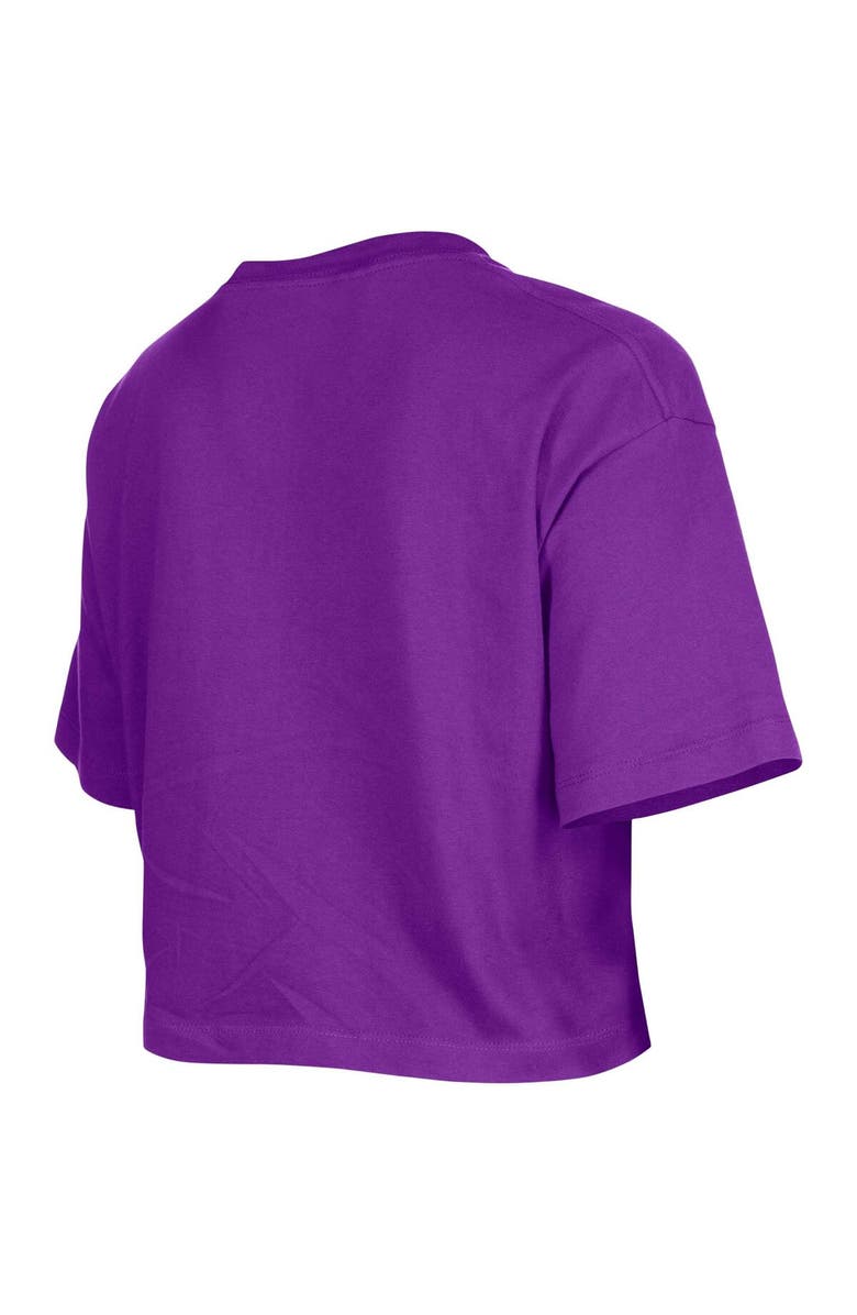 New Era Women's New Era Purple Los Angeles Lakers Cropped T-Shirt, Alternate, color, 