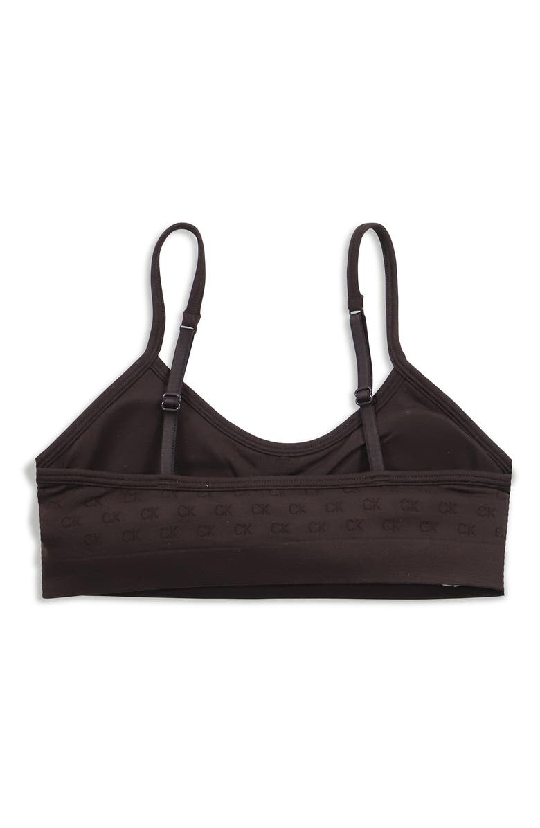 Calvin Klein Kids' Leopard Spot Bralette, Alternate, color, Blkcoffejaqrd