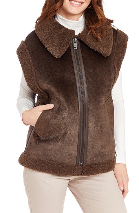 Water Resistant Faux Shearling Vest