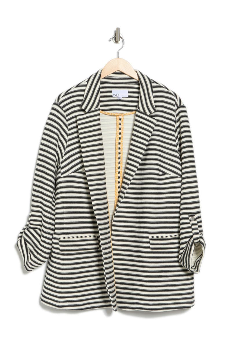 DR2 by Daniel Rainn Striped Notch Lapel Blazer, Alternate, color, 