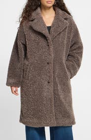 ICHI Faux Fur Coat