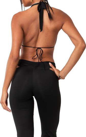 Monique Open Back Crop Top