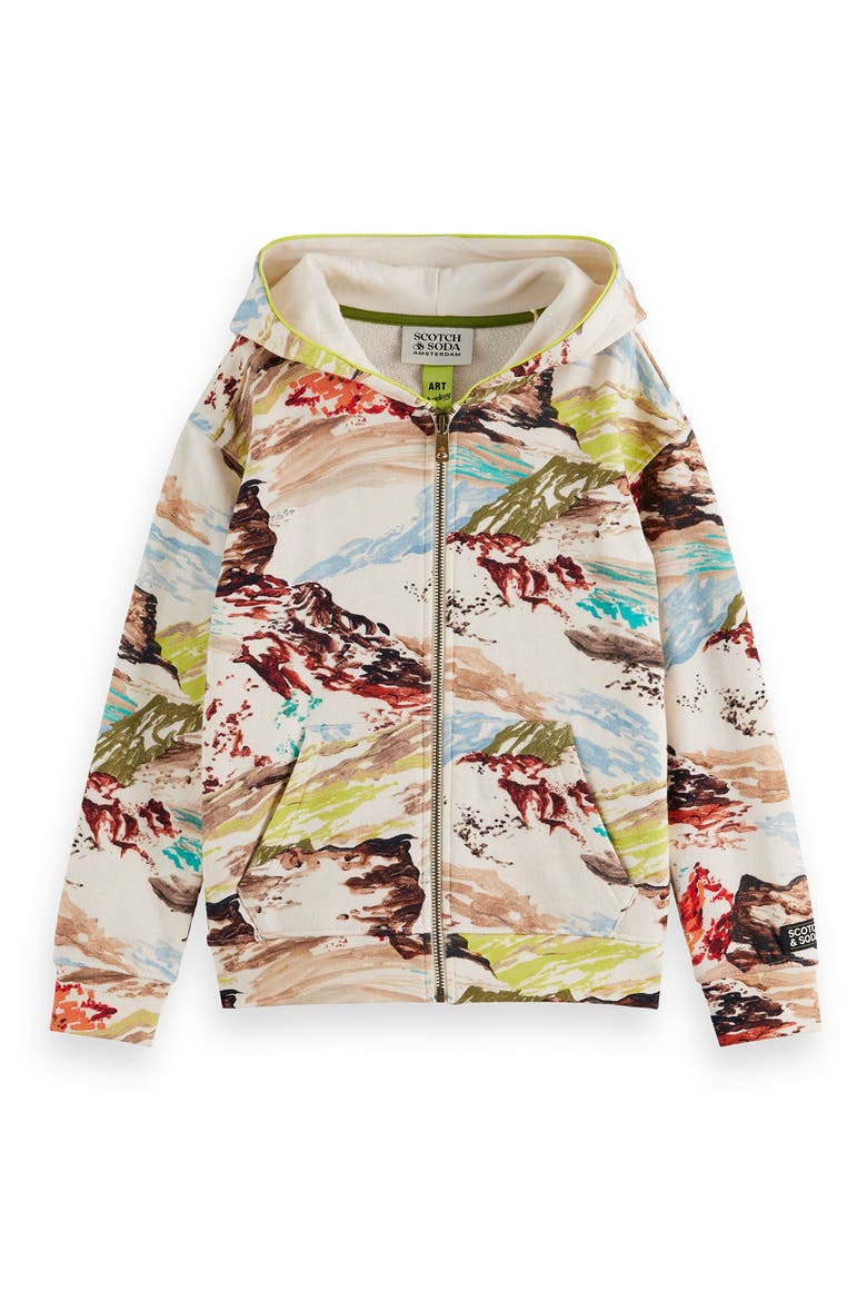 Kids' Cotton Jersey Zip Hoodie, Main, color, MOUNTAIN EGGNOG