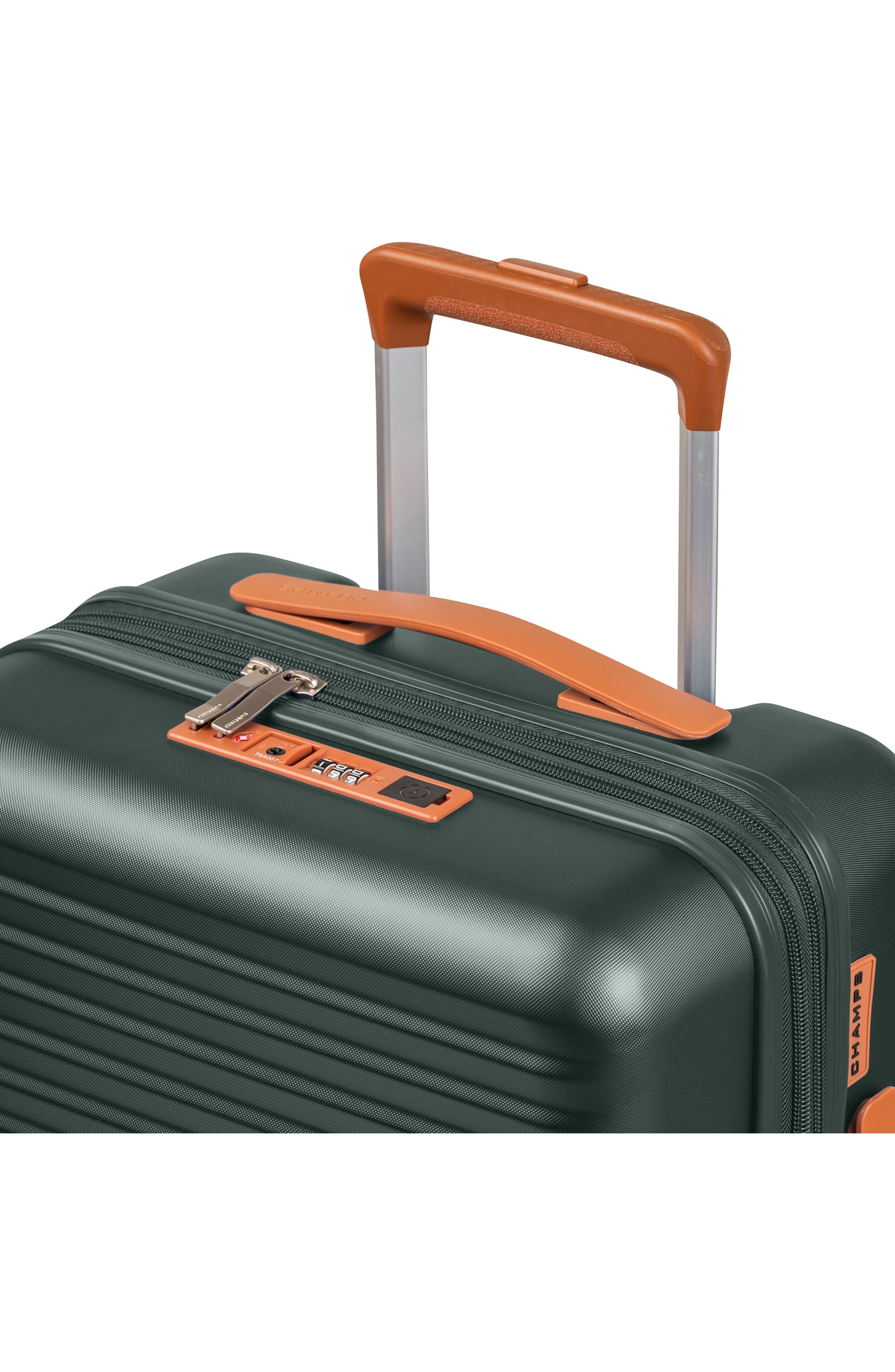 CHAMPS Vintage II 3-Piece Wheeled Luggage Set, Alternate, color, Green