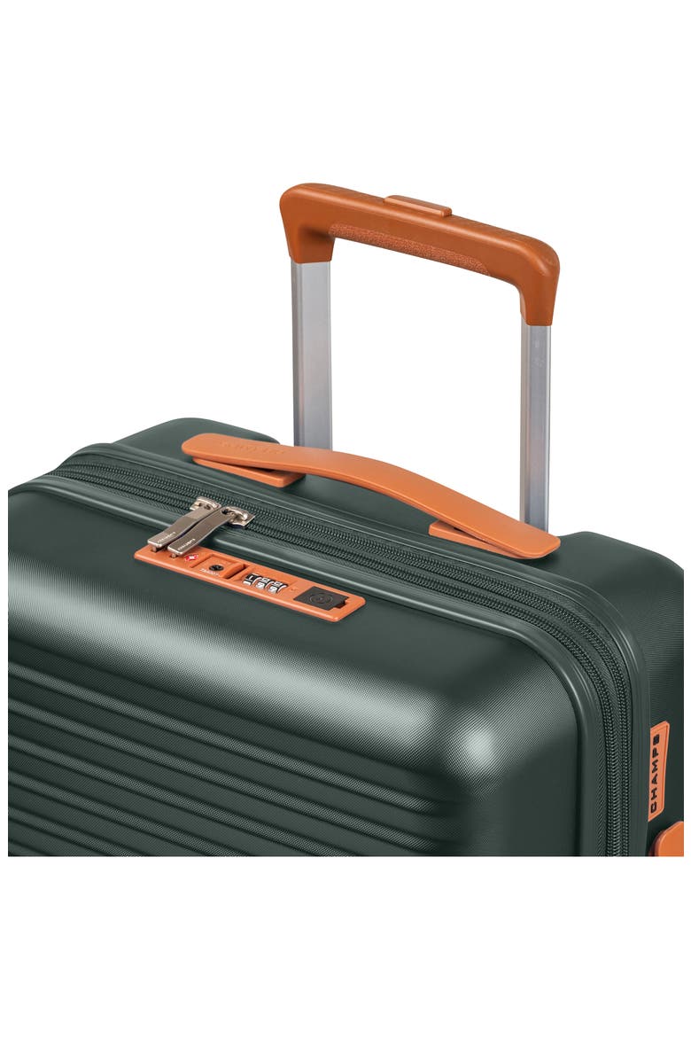 Vintage II 3-Piece Wheeled Luggage Set, Alternate, color, GREEN