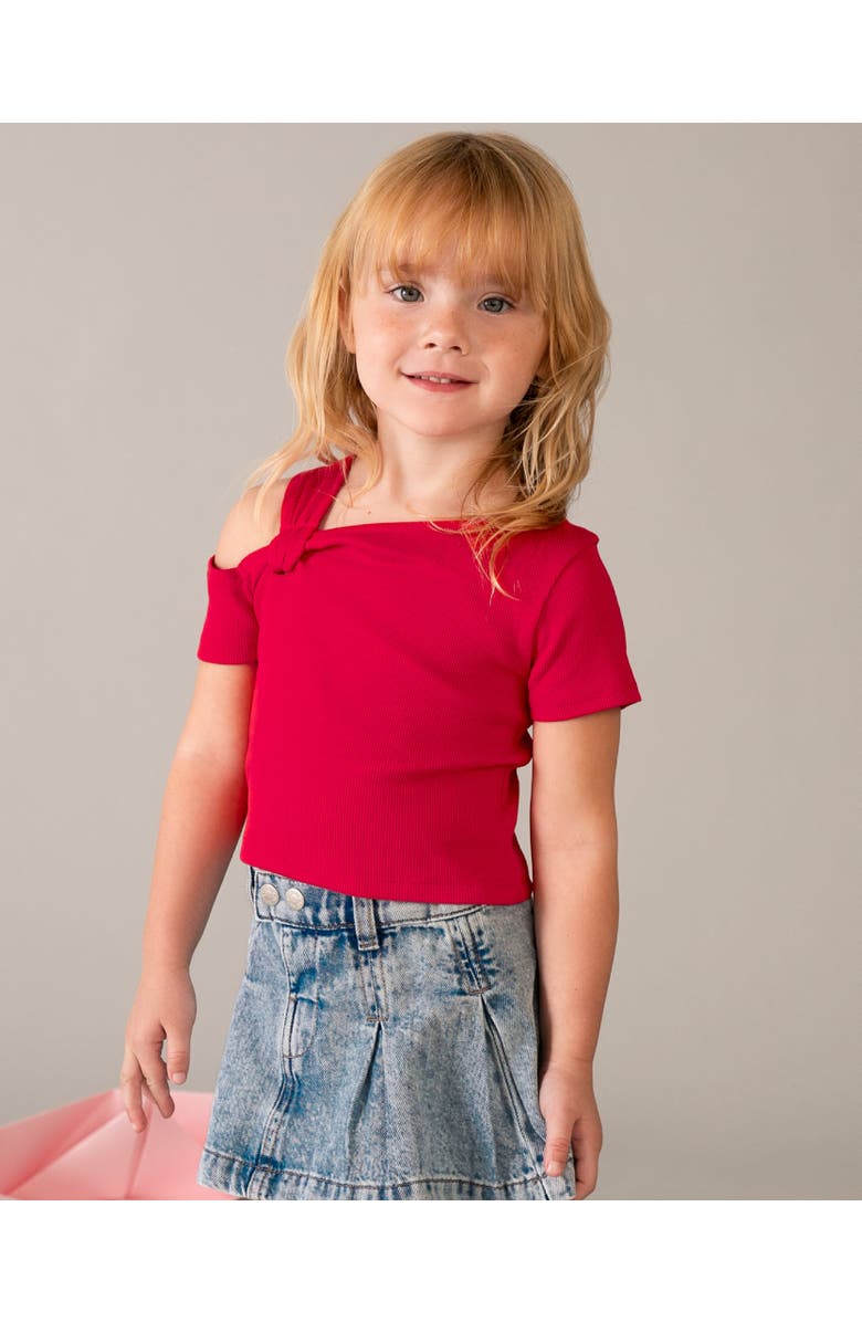 Mayoral Denim Pleated Skirt, Alternate, color, Blue