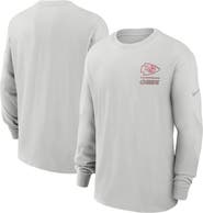 Nike Men's Nike Gray Kansas City Chiefs Essential Heavy Max90 Long Sleeve T-Shirt