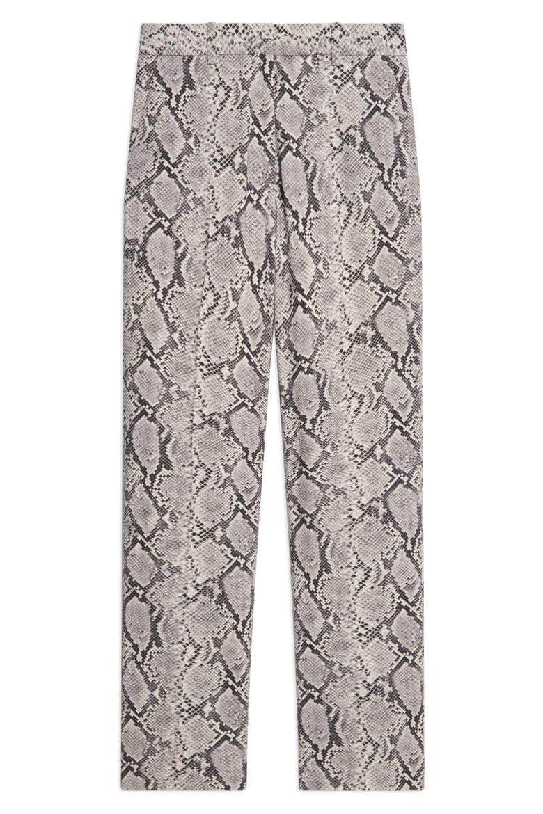 Marcee Python Print Wool Blend Straight Leg Pants, Main, color, LIGHT MULTI - C5F