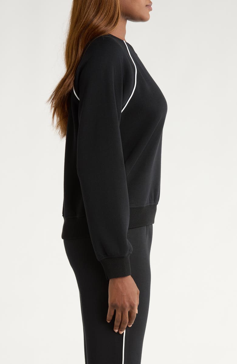 SPANX<sup>®</sup> Airpique Sweatshirt, Alternate, color, Very Black