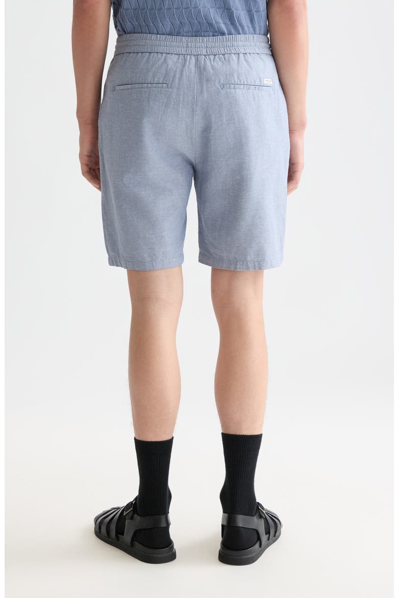 Cotton & Linen Chino Shorts, Alternate, color, INFINITY