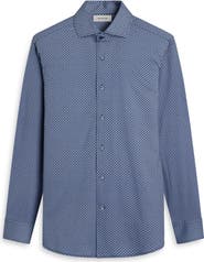 Bugatchi Devon OoohCotton® Geo Print Button-Up Shirt