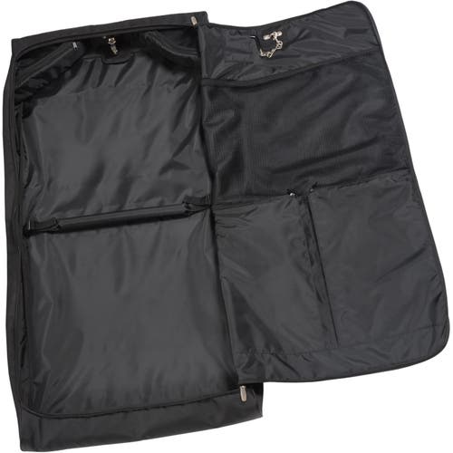 Wallybags 45" Premium Framed Garment Bag With Shoulder Strap And Multiple Pockets In Gray