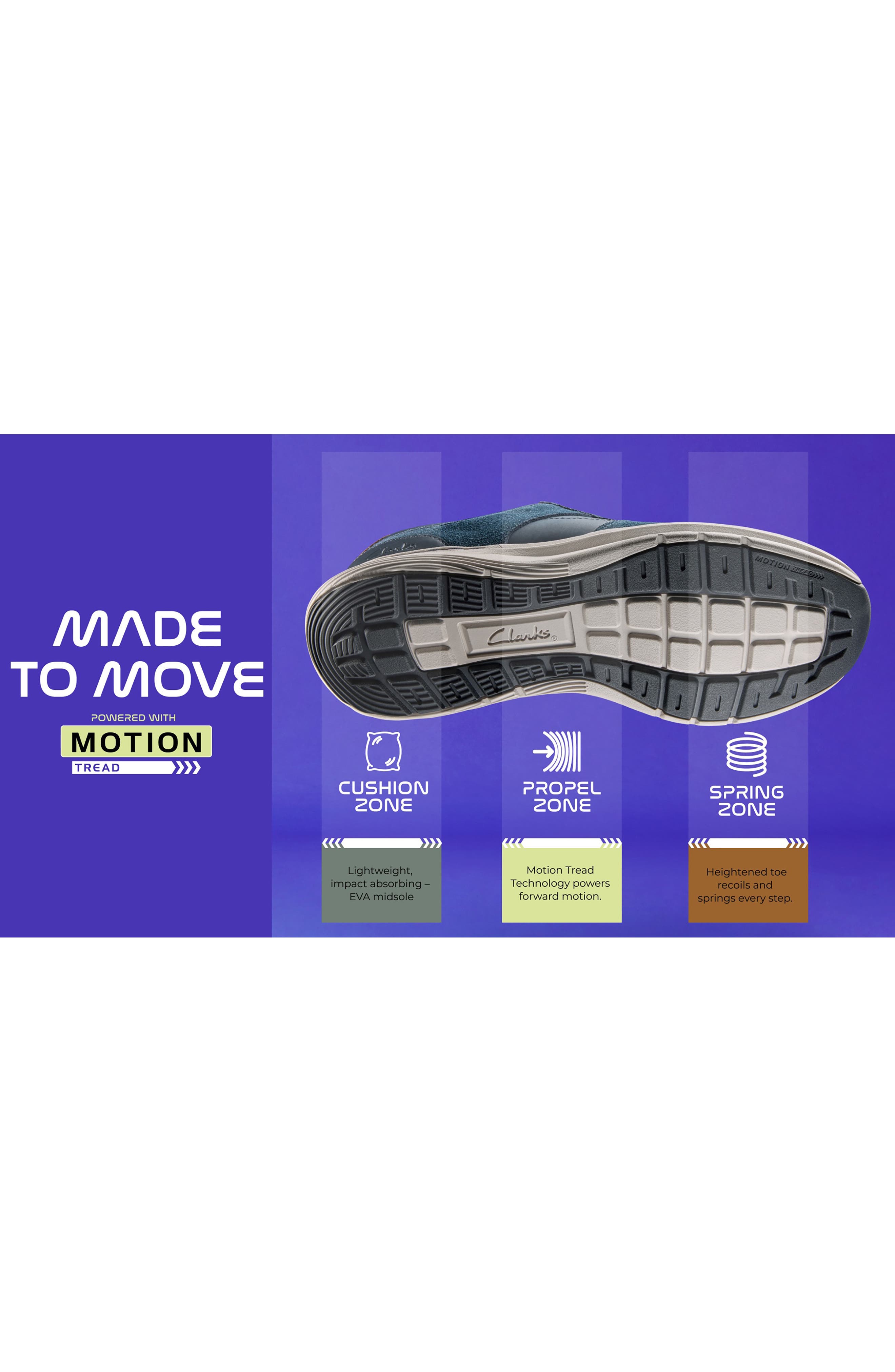 Clarks<sup>®</sup> Motion Trek Sneaker, Alternate, color, Black Knit