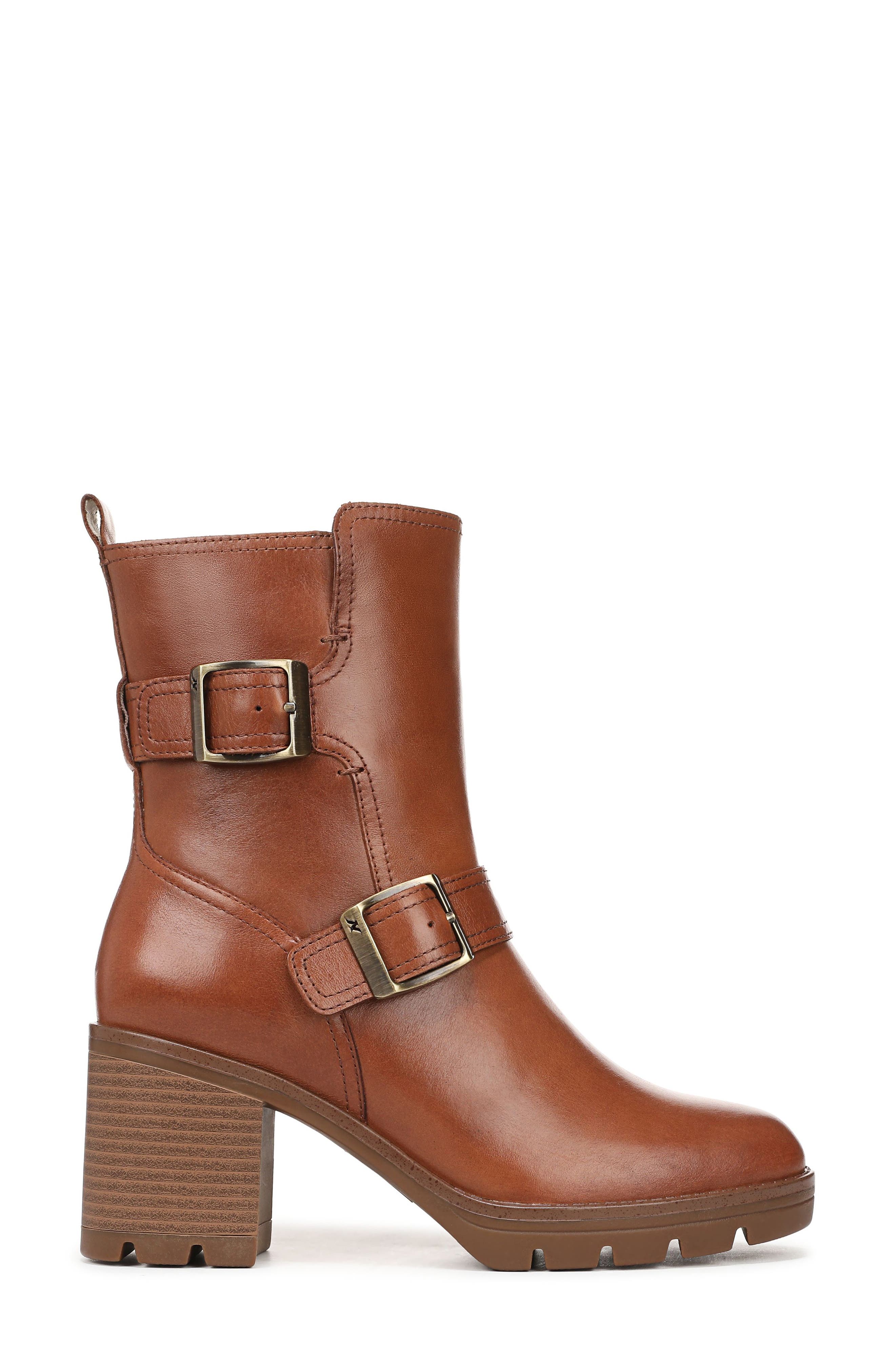 Naturalizer Vail Buckle Boot, Alternate, color, English Tea Brown