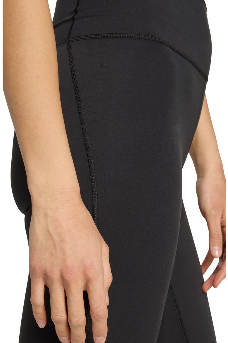 AllMe Essential Flare Leggings, Alternate, color, BLACK/ BLACK