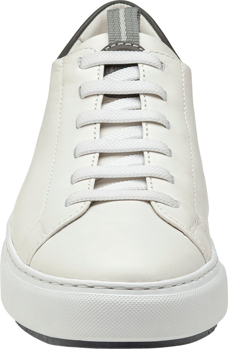 Johnston & Murphy Anson Lace to Toe Sneaker, Alternate, color, White Sheepskin