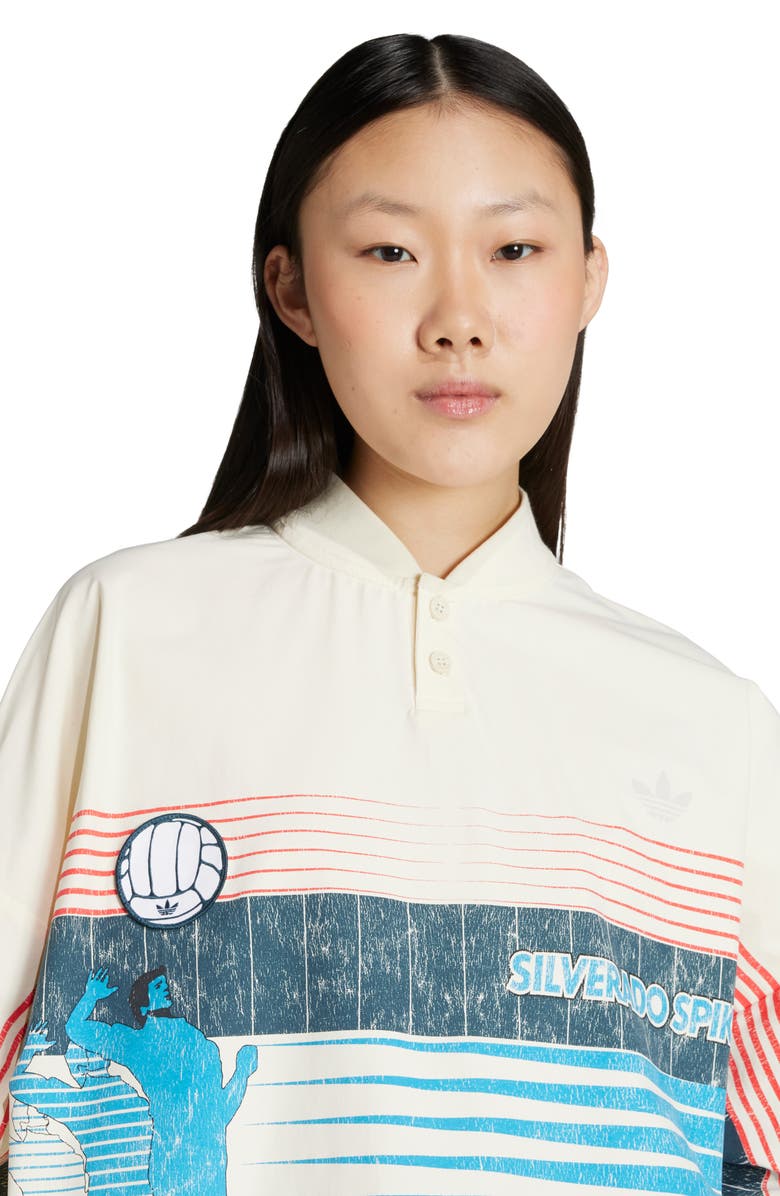 adidas Silverado Spike Sweatshirt, Alternate, color, Cream White