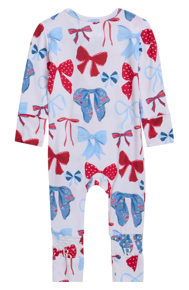Posh Peanut Fitted Convertible One-Piece Pajamas, Alternate, color, White